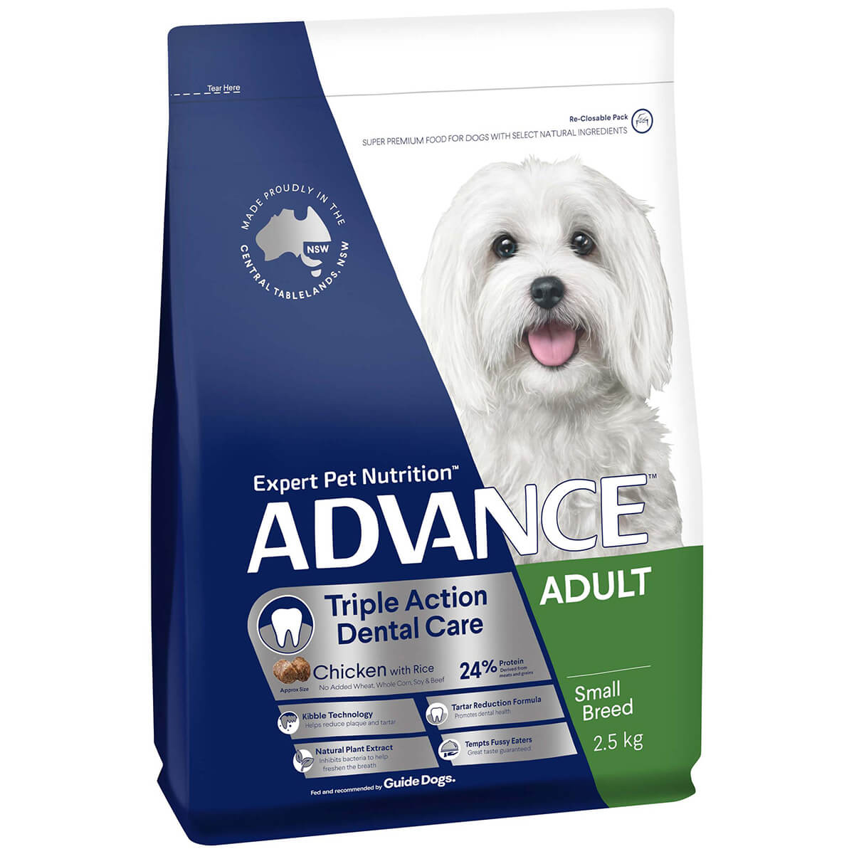 Advance Dental Care Toy & Small Breed Adult Dry Dog Food 2.5kg