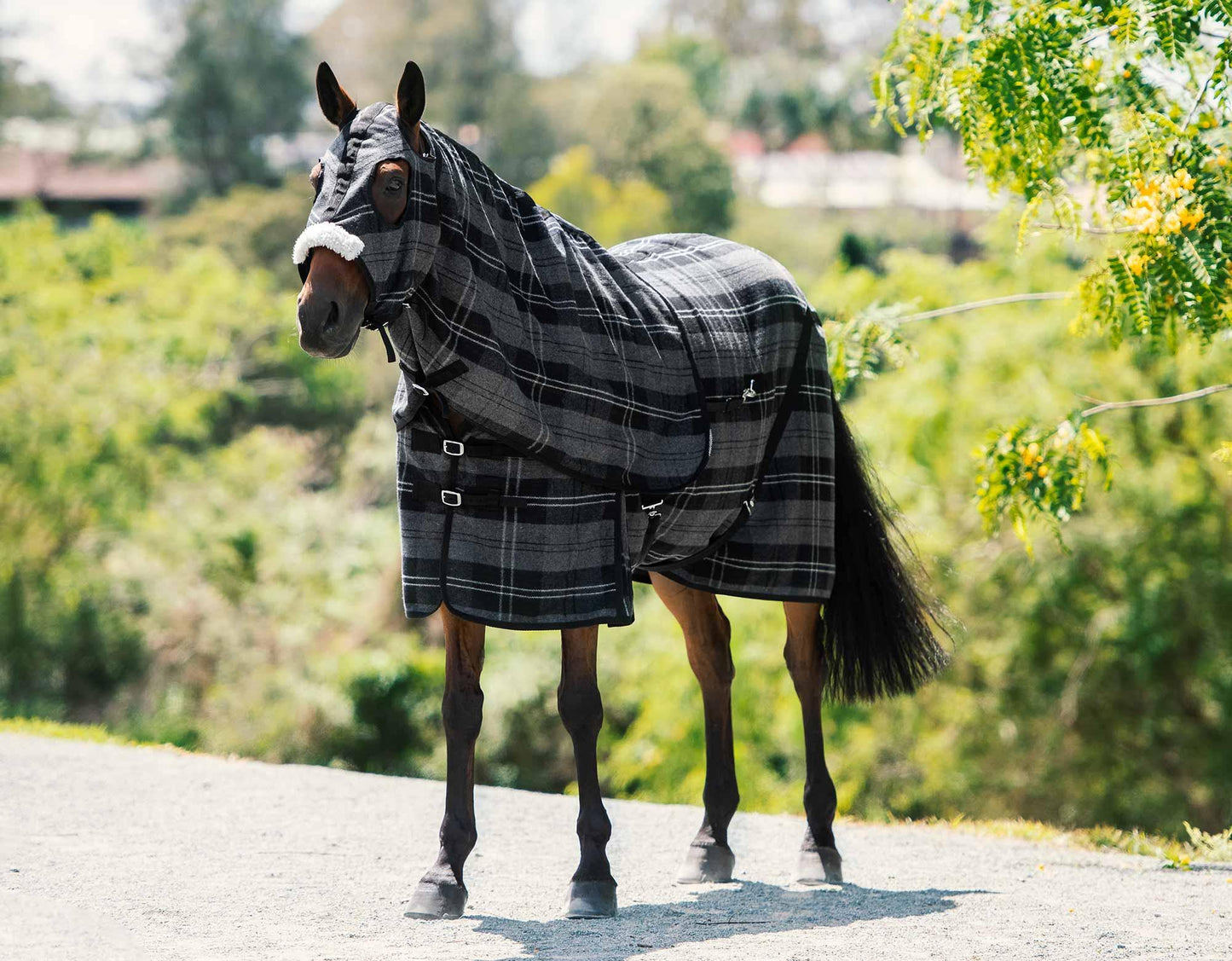 Caribu Winter Wool Horse Hood