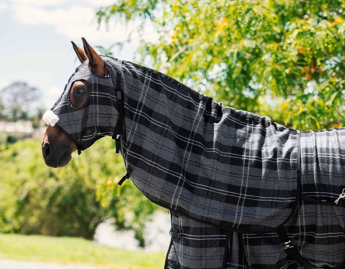 Caribu Winter Wool Horse Hood
