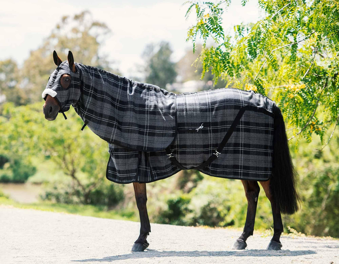Caribu Winter Wool Horse Hood