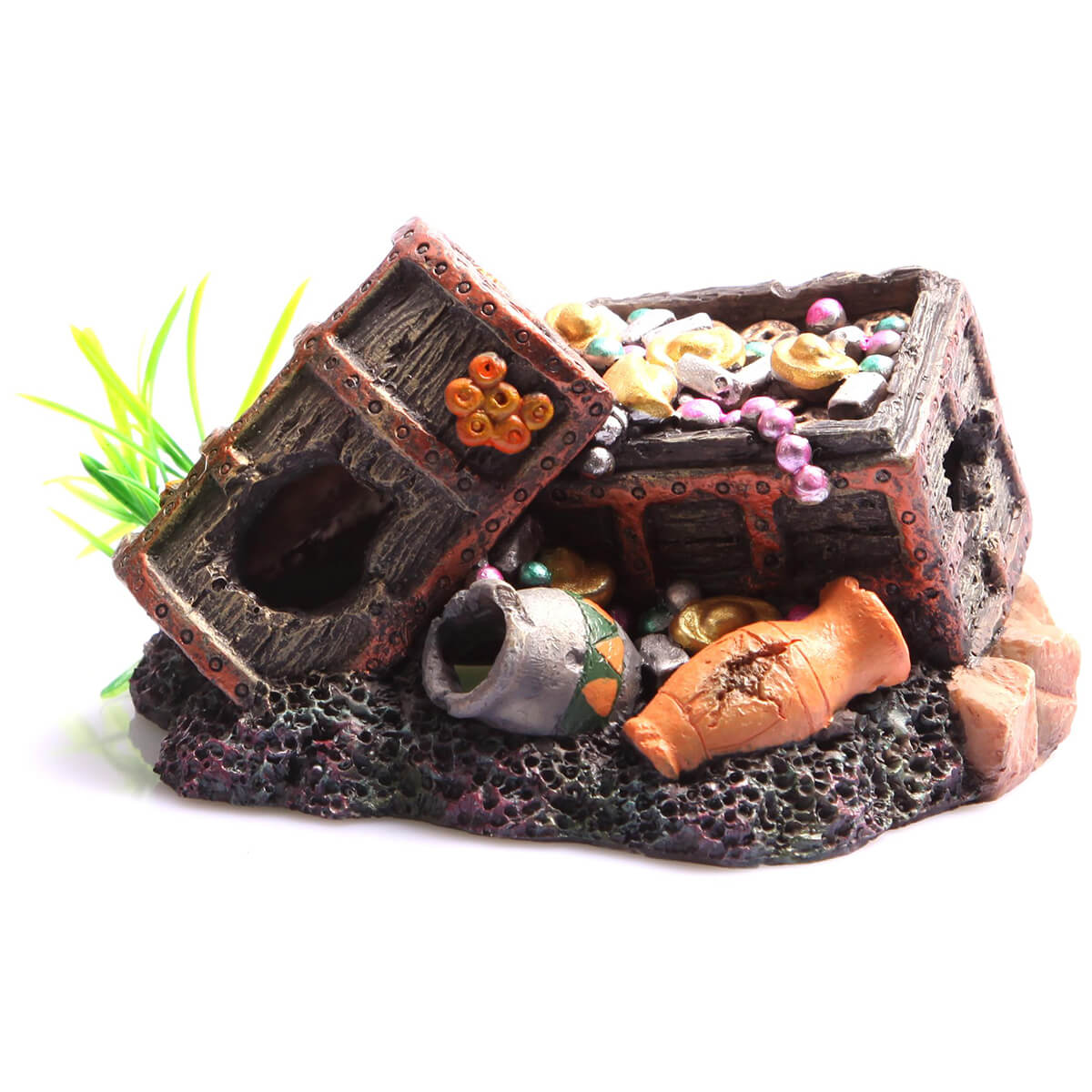 Aqua One Ornament Sunken Treasure Chest