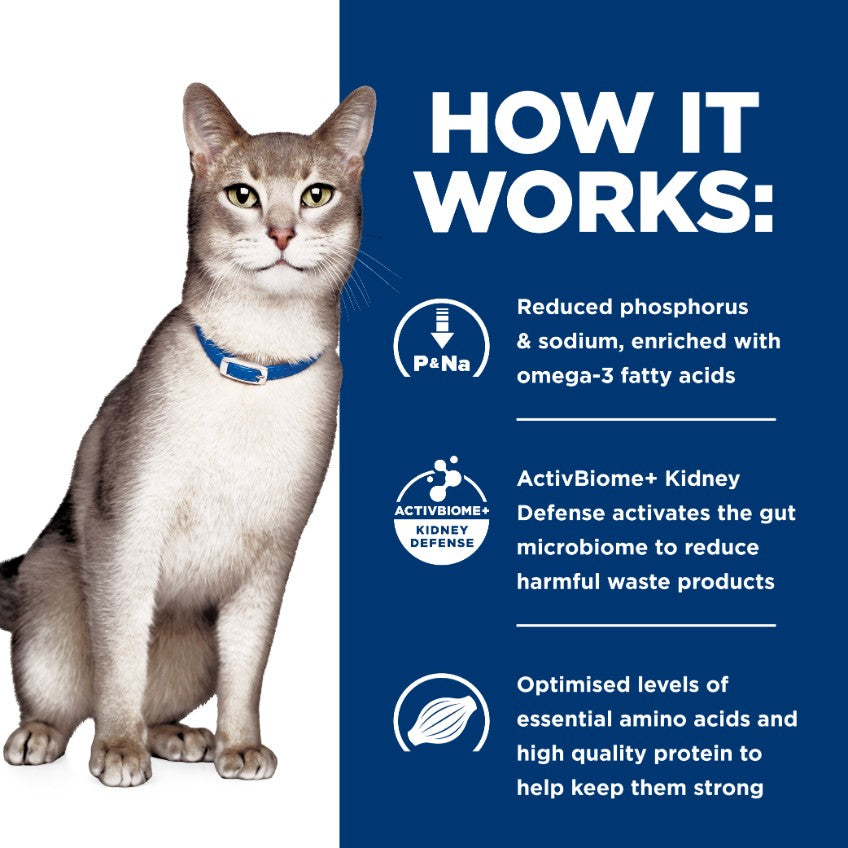 Hill's Prescription Diet K/D Kidney Care Salmon Pouches Wet Cat Food 85G