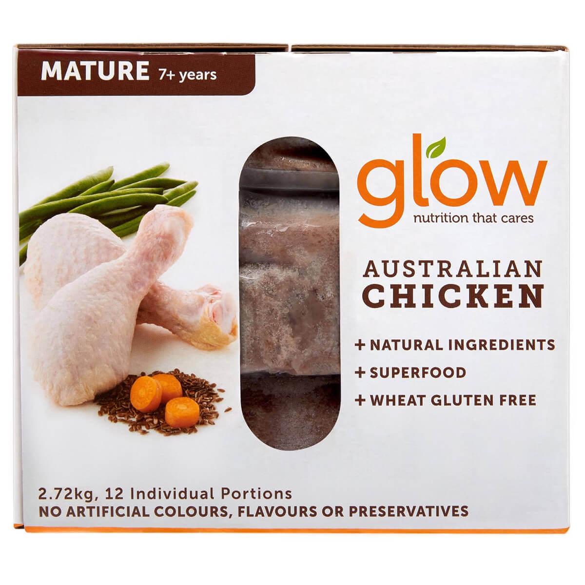 Glow Mature 7+ Australian Chicken Raw Dog Food 2.72kg