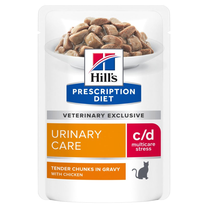 Hill's Prescription Diet C/D Urinary Stress Pouches Wet Cat Food 85G