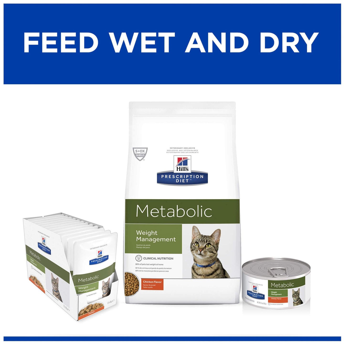 Hill's Prescription Diet Metabolic Weight Management Pouches Wet Cat Food