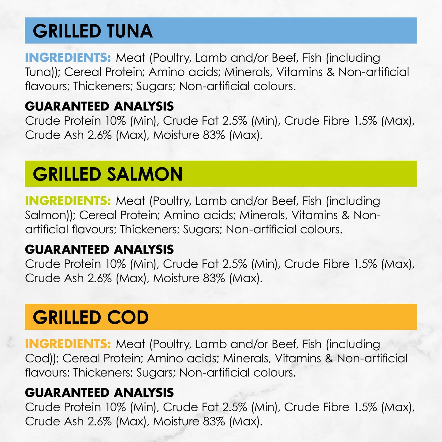 Fancy Feast Adult Petit Cuisine Tuna And Salmon And Cod Grilled Wet Cat Food 6 X 50g