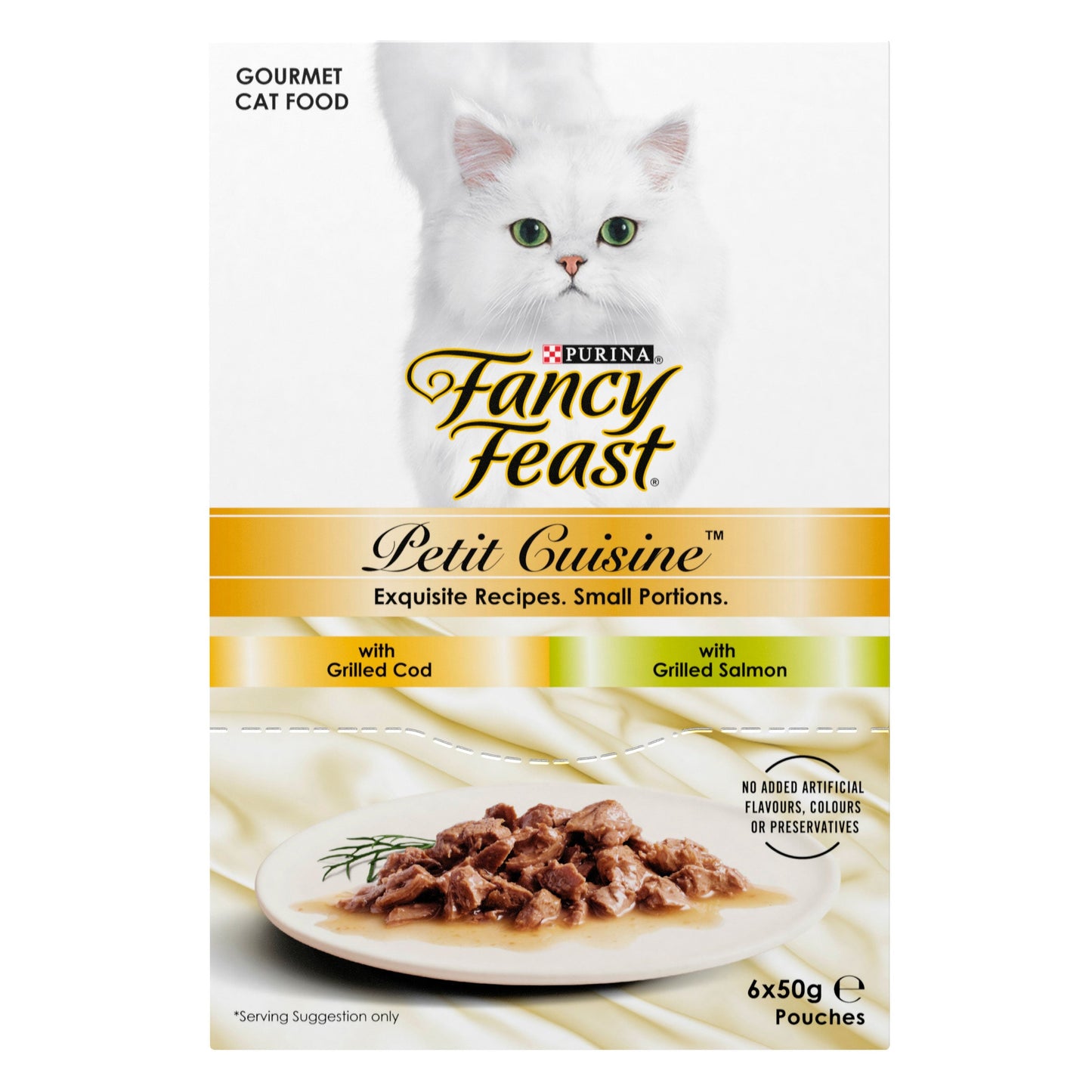 Fancy Feast Petit Cuisine Cod And Salmon Wet Cat Food 6 X 50g