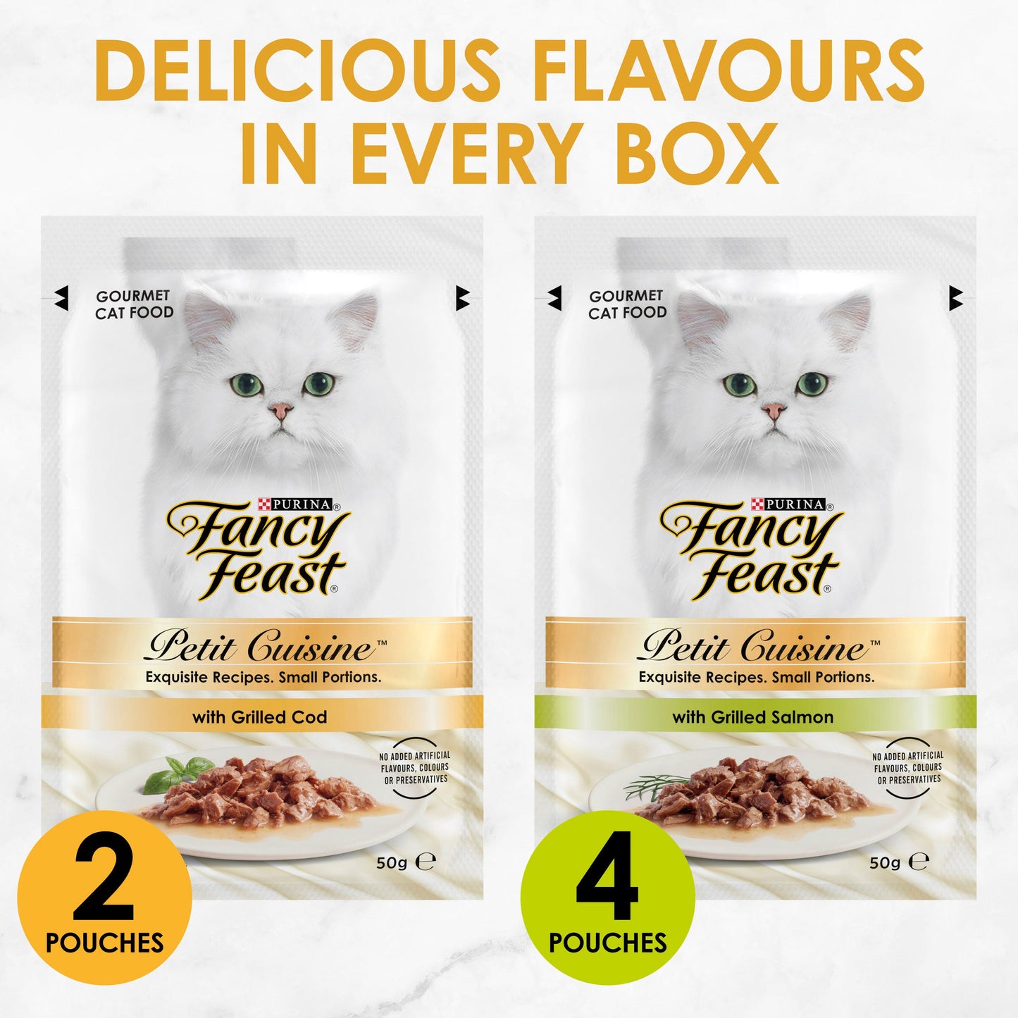 Fancy Feast Petit Cuisine Cod And Salmon Wet Cat Food 6 X 50g