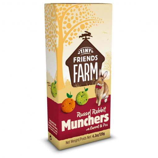 Tiny Friends Farm Russel Rabbit Munchers Carrot & Pea 120g