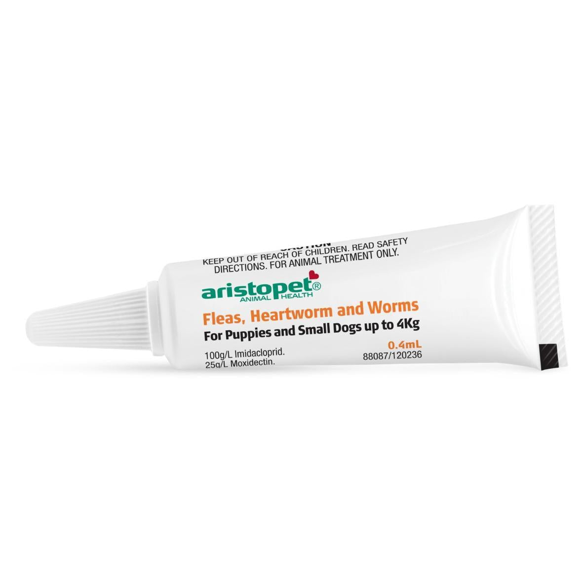 Aristopet Animal Health Fleas, Heartworm And Worms For Puppies and Small Dogs Up to 4Kg