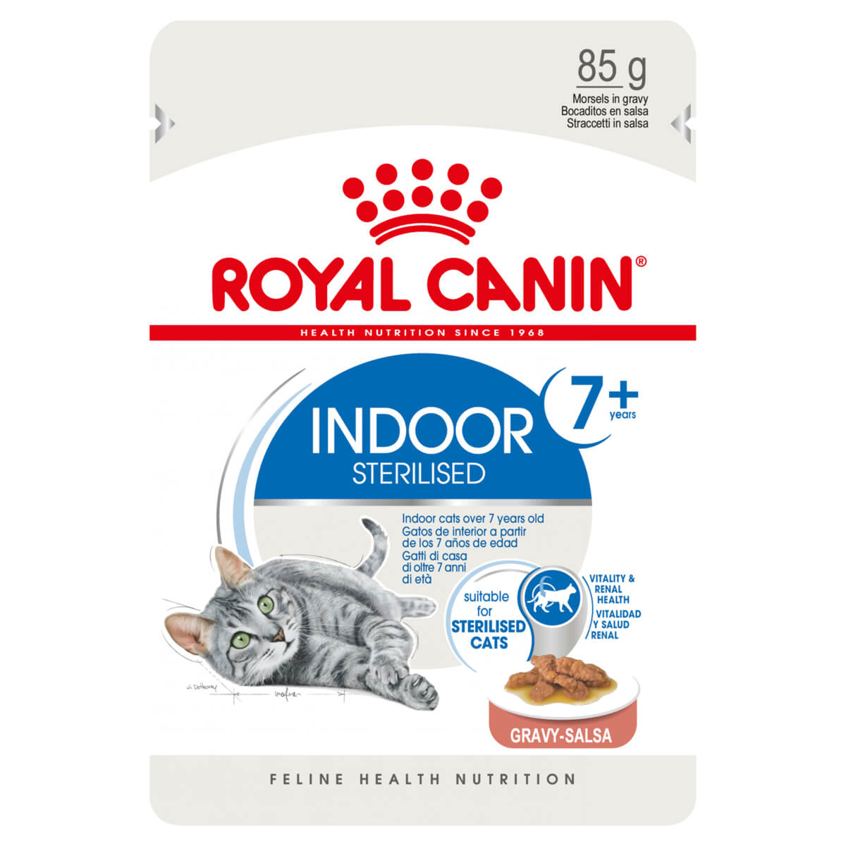 Royal Canin Indoor 7+ Adult Gravy Wet Cat Food