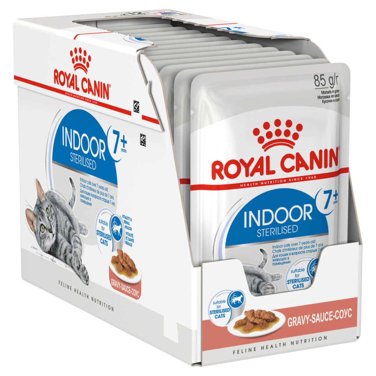 Royal Canin Indoor 7+ Adult Gravy Wet Cat Food