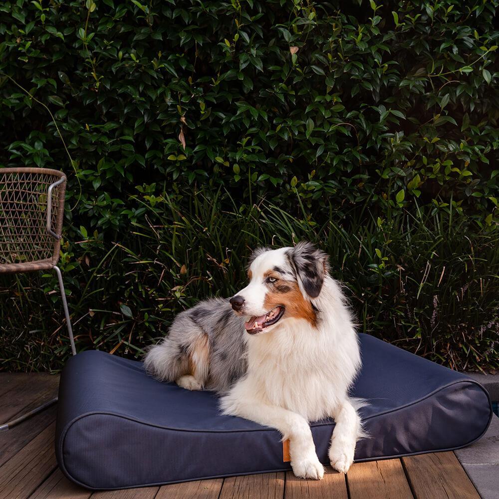 Buddy & Belle Water Resistant Orthopaedic Outdoor Lounger Dog Bed Charcoal