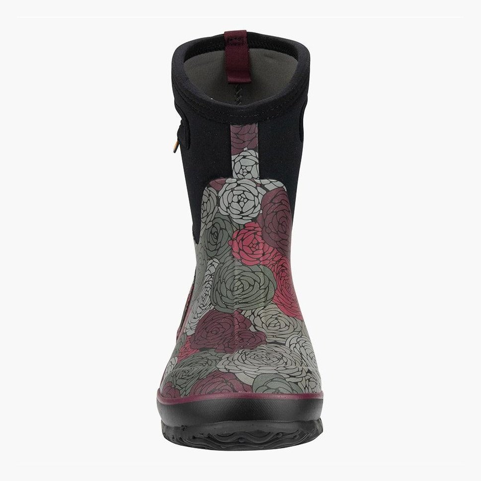 BOGS Classic Rosey Mid Rose Pattern