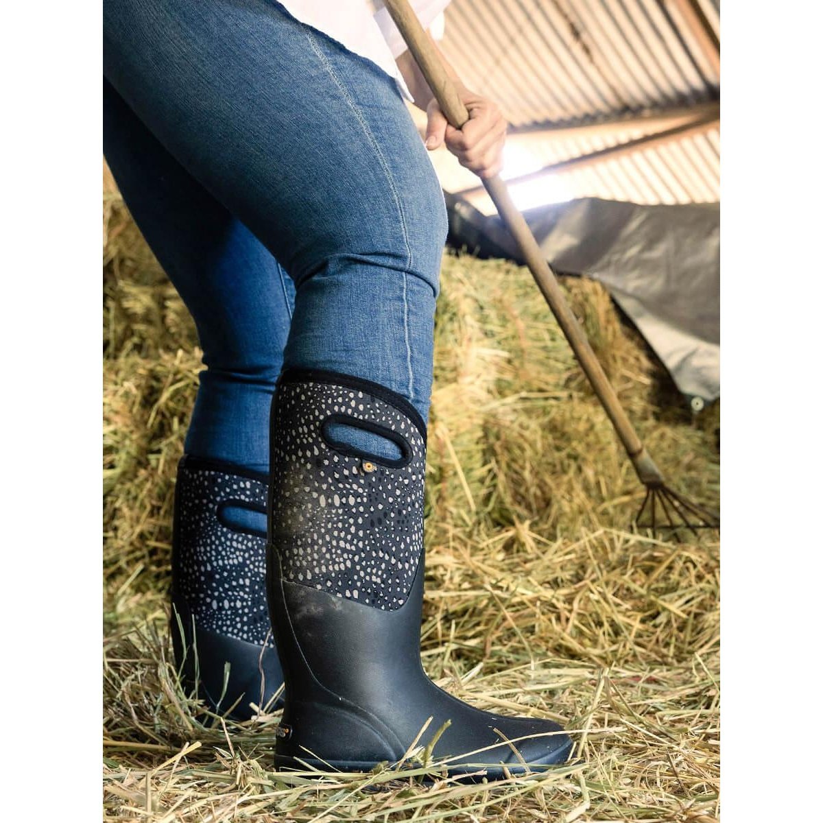 BOGS Classic Appaloosa High Wide Grey