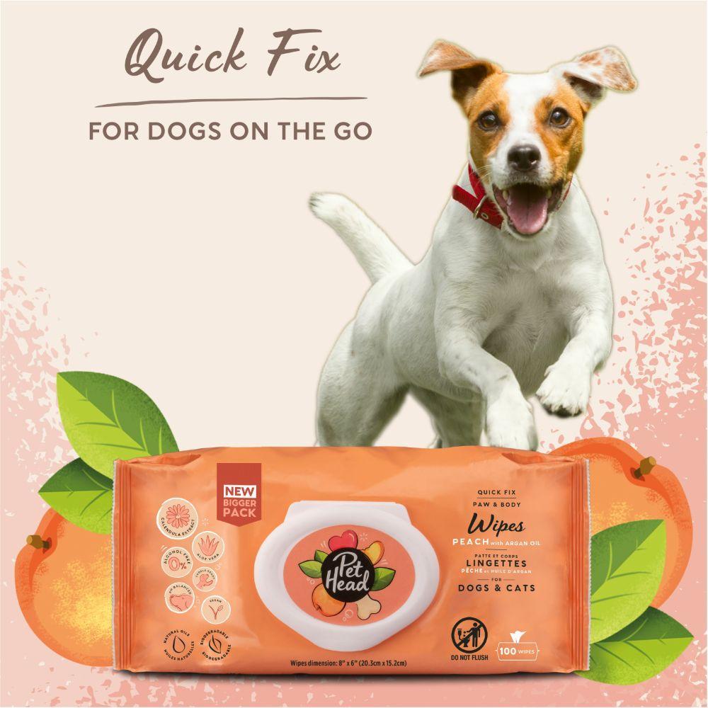 Pet Head Quick Fix Wipes for Dogs & Cats