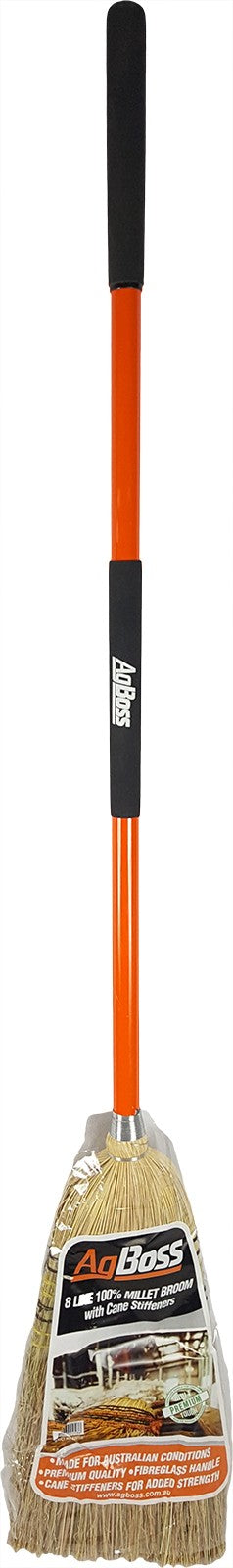 AgBoss Straw Broom 8Tie