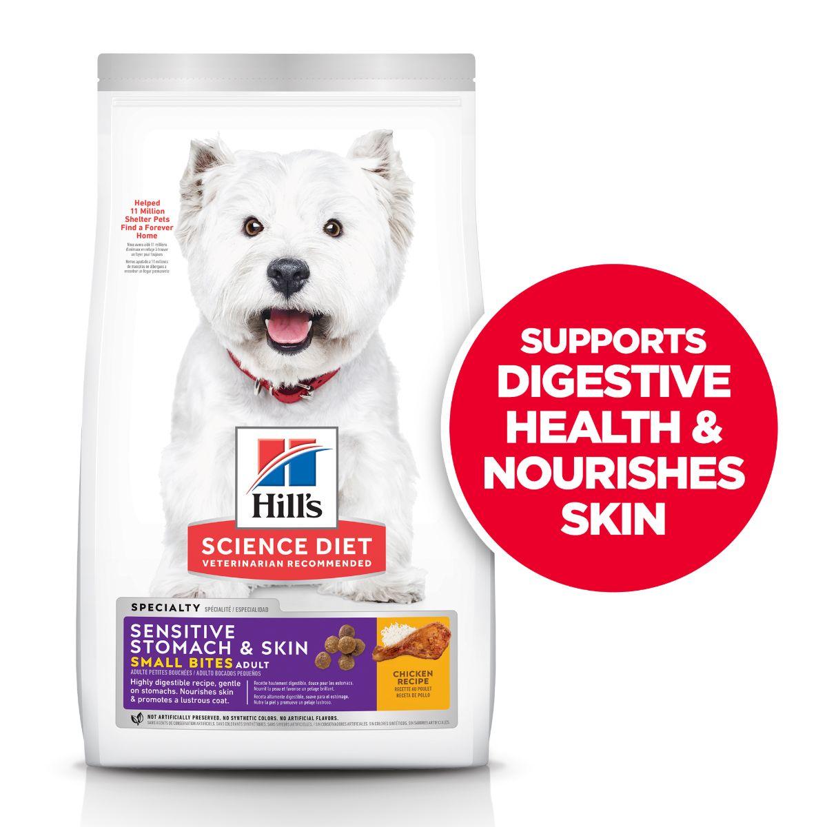 Hill's Science Diet Sensitive Skin & Stomach Adult Small Bites Dry Dog Food