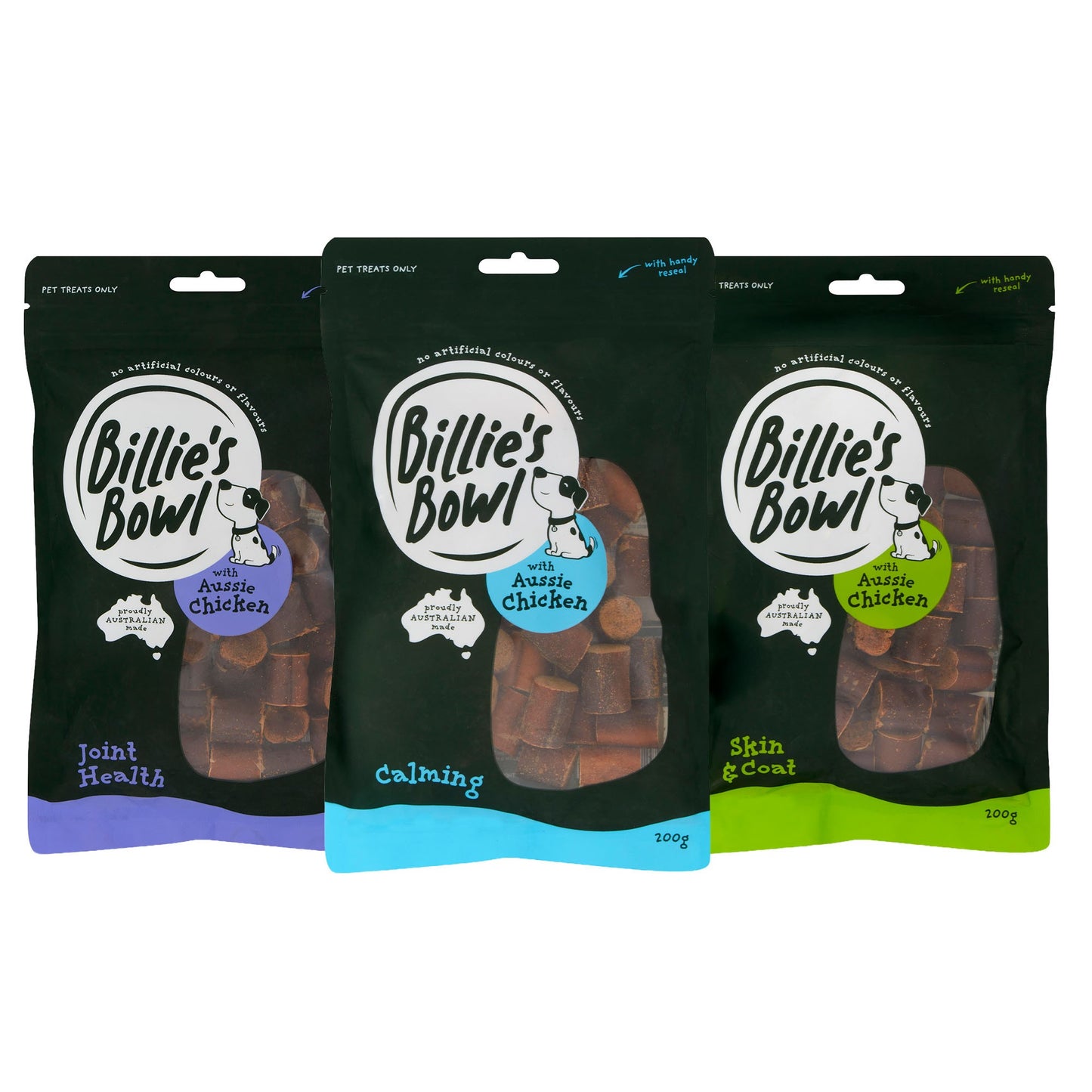 Billie's Bowl with Aussie Chicken Joint Support Dog Treats