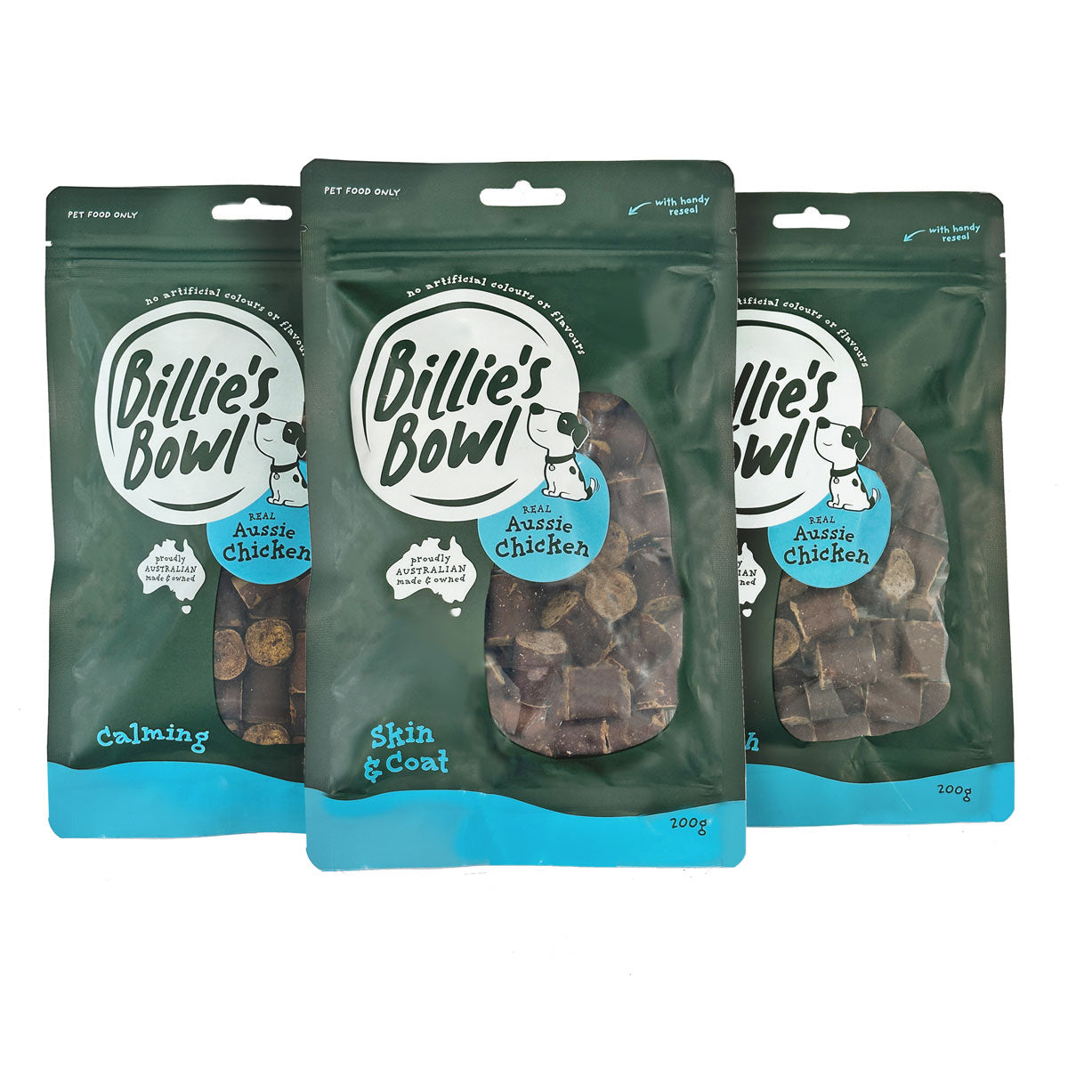 Billie's Bowl Skin & Coat Treats with REAL Aussie Chicken 200g