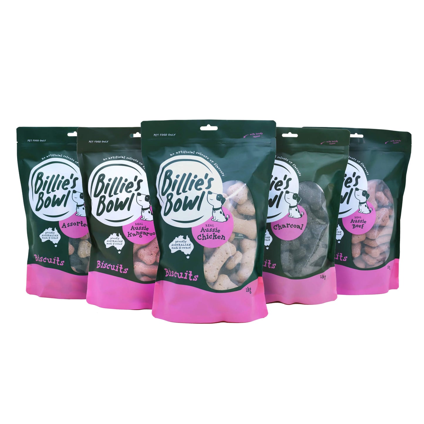 Billie's Bowl REAL Aussie Chicken Biscuit Dog Treats 1kg