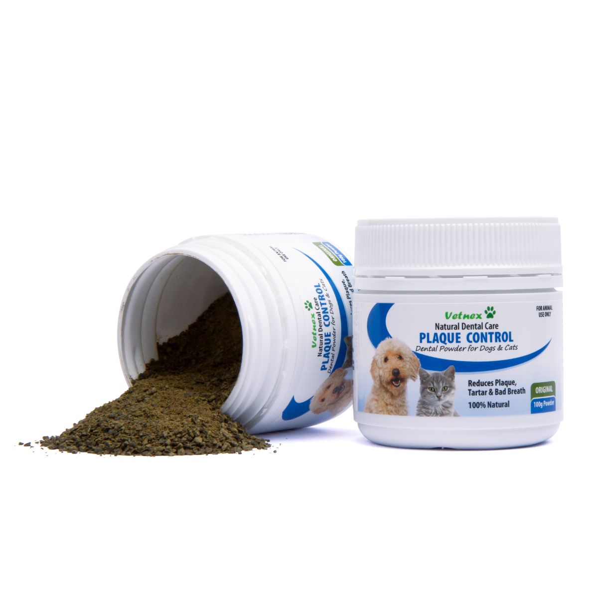 Vetnex Plaque Control Dental Powder (Original) for Dogs & Cats 100g