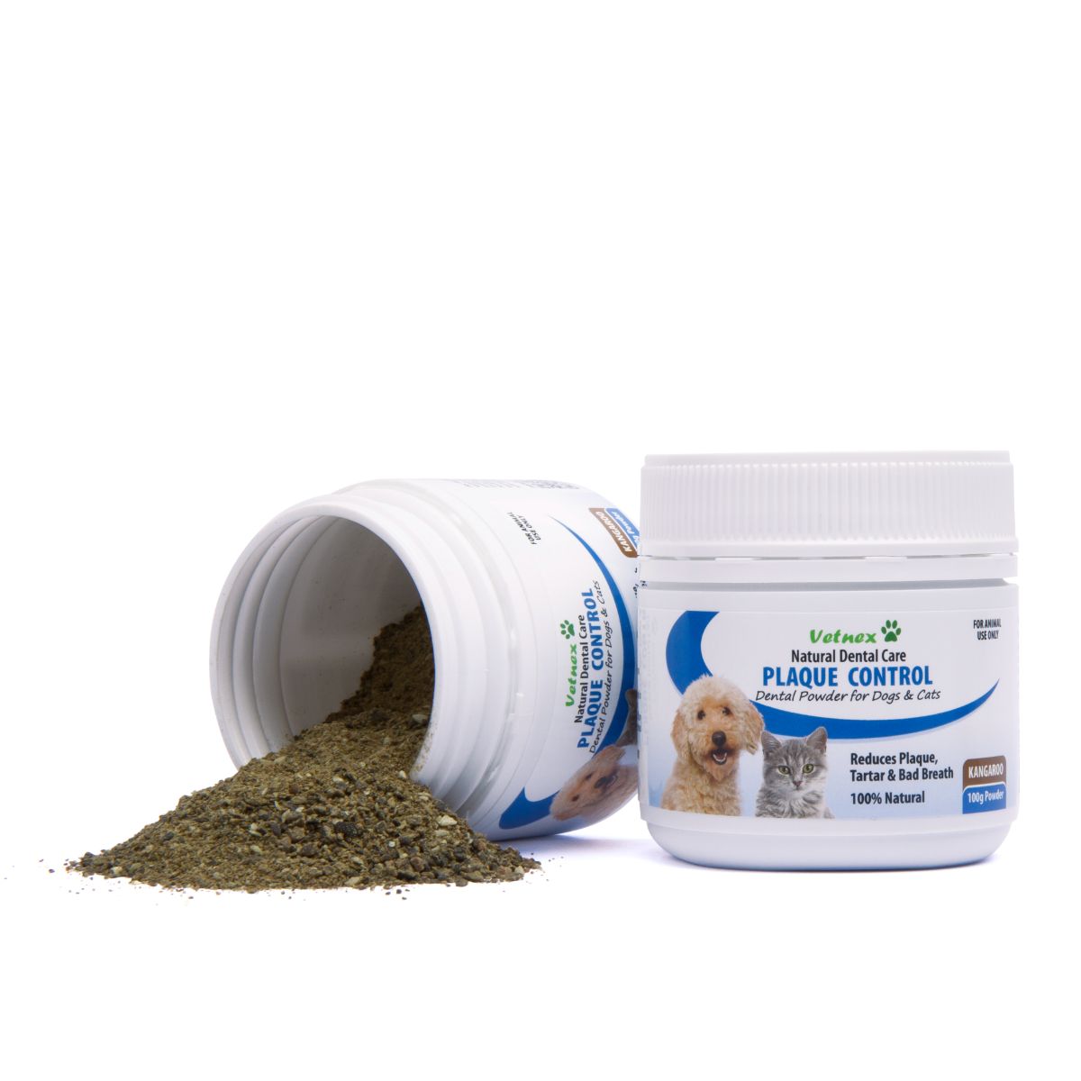 Vetnex Plaque Control Dental Powder (Kangaroo) for Dogs & Cats 100g