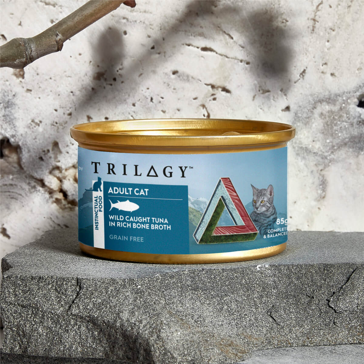 Trilogy Adult Wild Caught Tuna in Bone Broth Wet Cat Food 85g