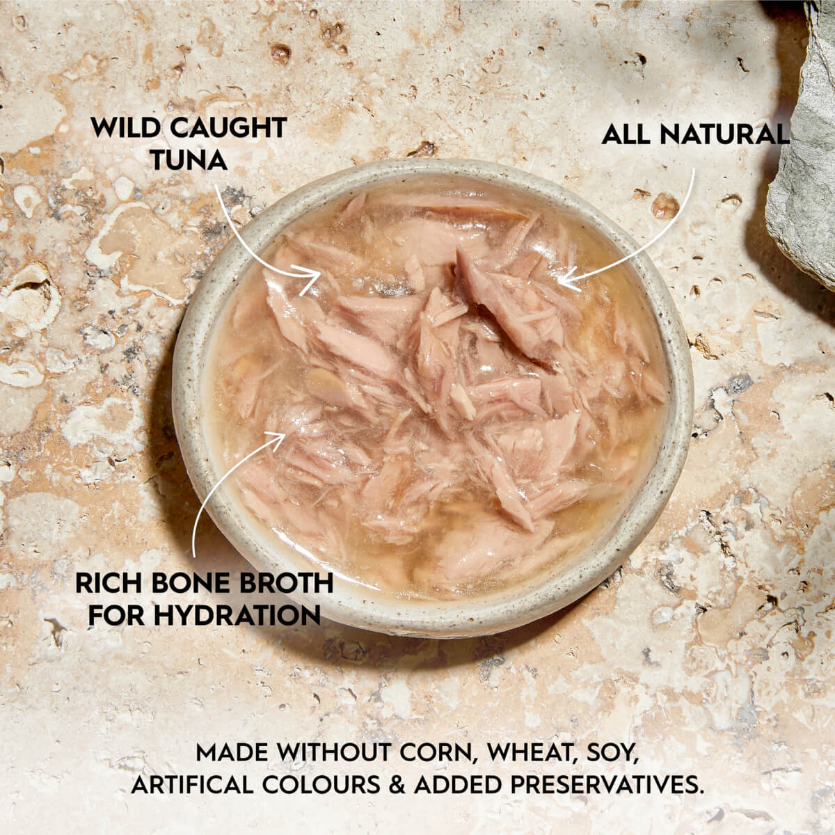 Trilogy Adult Wild Caught Tuna in Bone Broth Wet Cat Food 85g