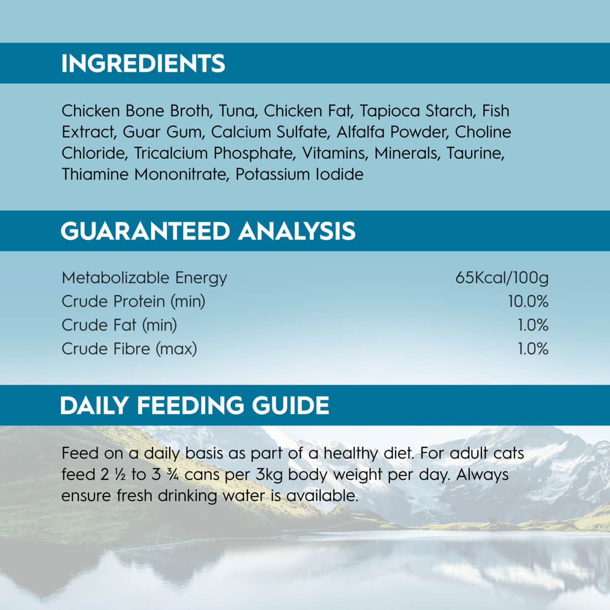Trilogy Adult Wild Caught Tuna in Bone Broth Wet Cat Food 85g