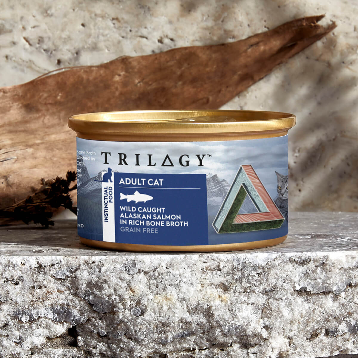 Trilogy Adult Wild Alaskan Salmon in Bone Broth Wet Cat Food 85g