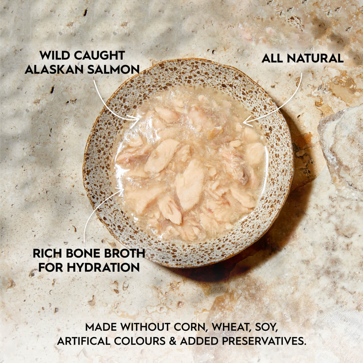 Trilogy Adult Wild Alaskan Salmon in Bone Broth Wet Cat Food 85g