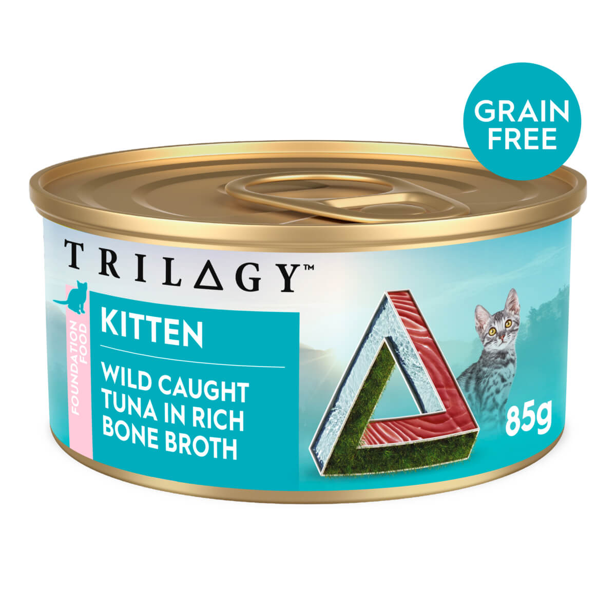 Trilogy Kitten Tuna in Bone Broth Wet Cat Food 85g