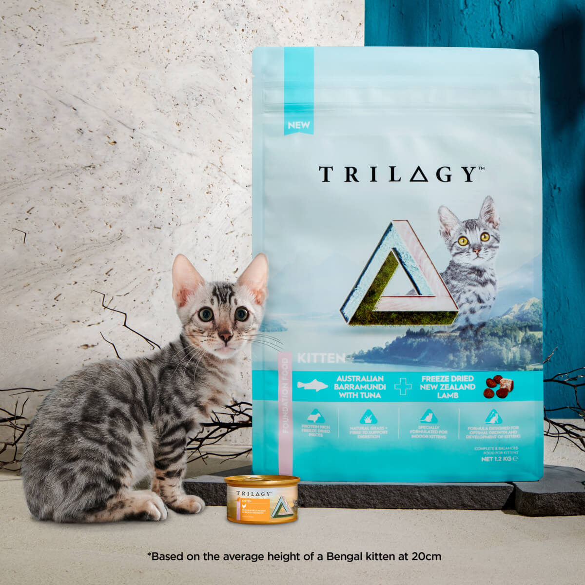 Trilogy Kitten Tuna in Bone Broth Wet Cat Food 85g