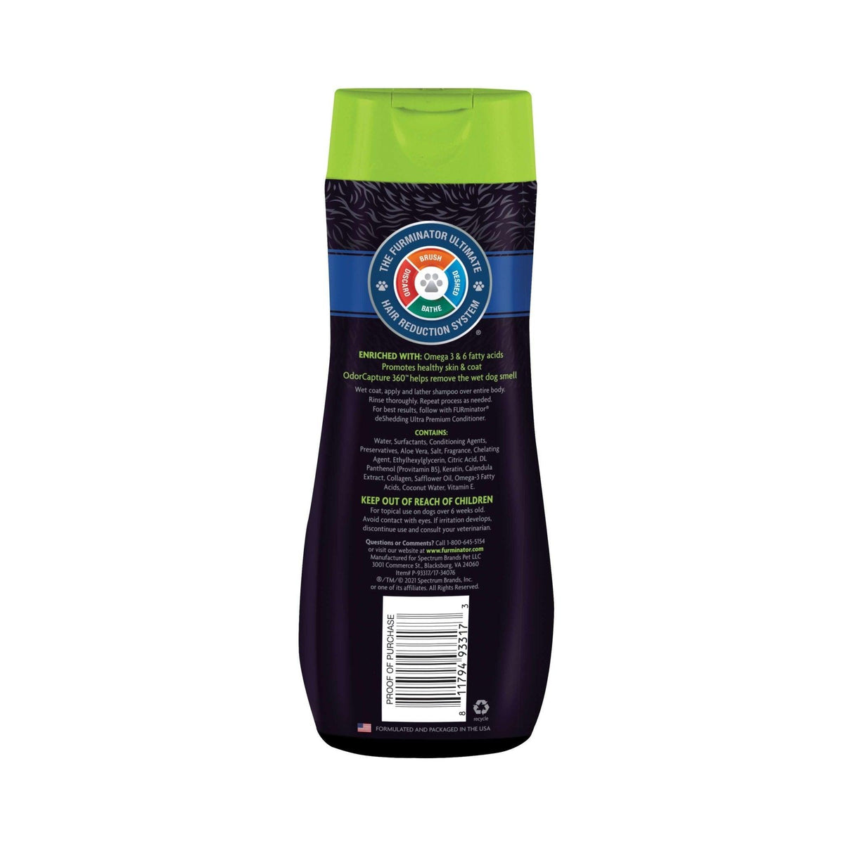 FURminator Ultra Premium DeShedding Shampoo For Dogs