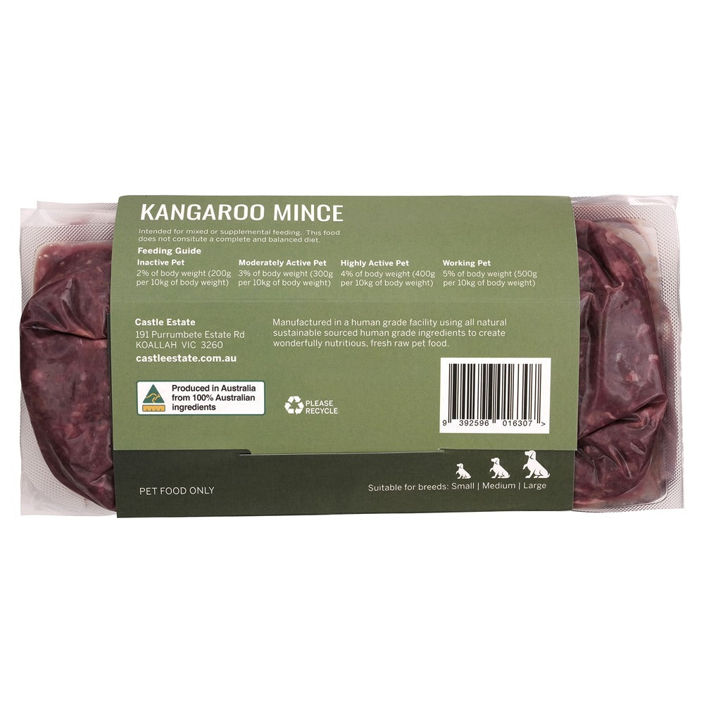 Castle Estate Kangaroo Mince 990g (6 x 165g)