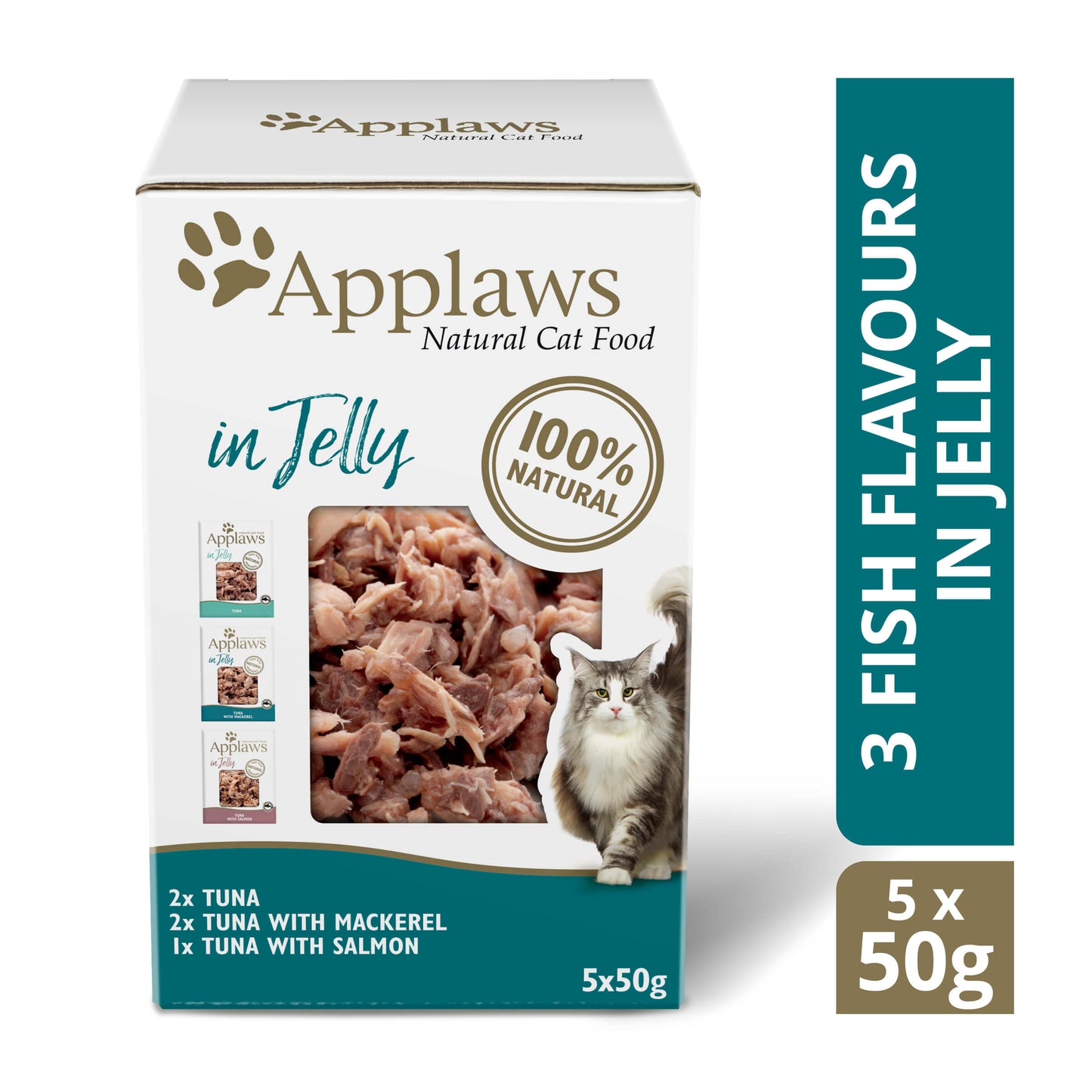 Applaws Natural Tuna in Jelly Wet Cat Food Pouches