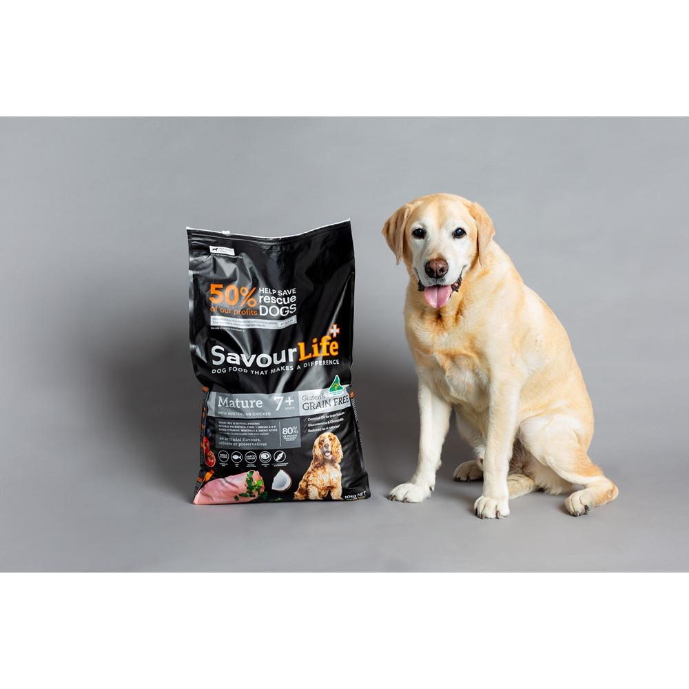 Savourlife Grain Free Mature 7+ With Australian Chicken Dry Dog Food