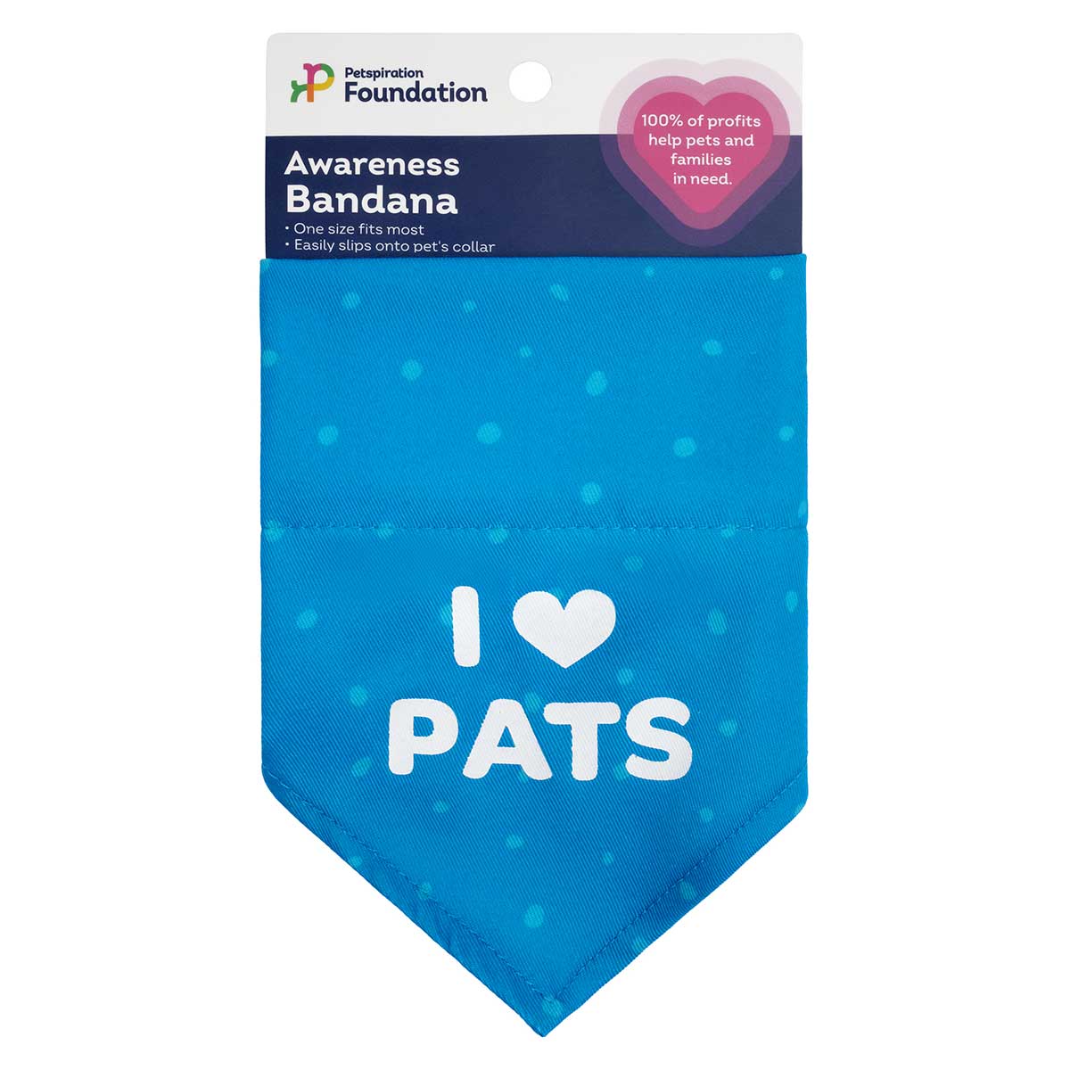 Petstock Foundation Awareness Bandana I Love Pats