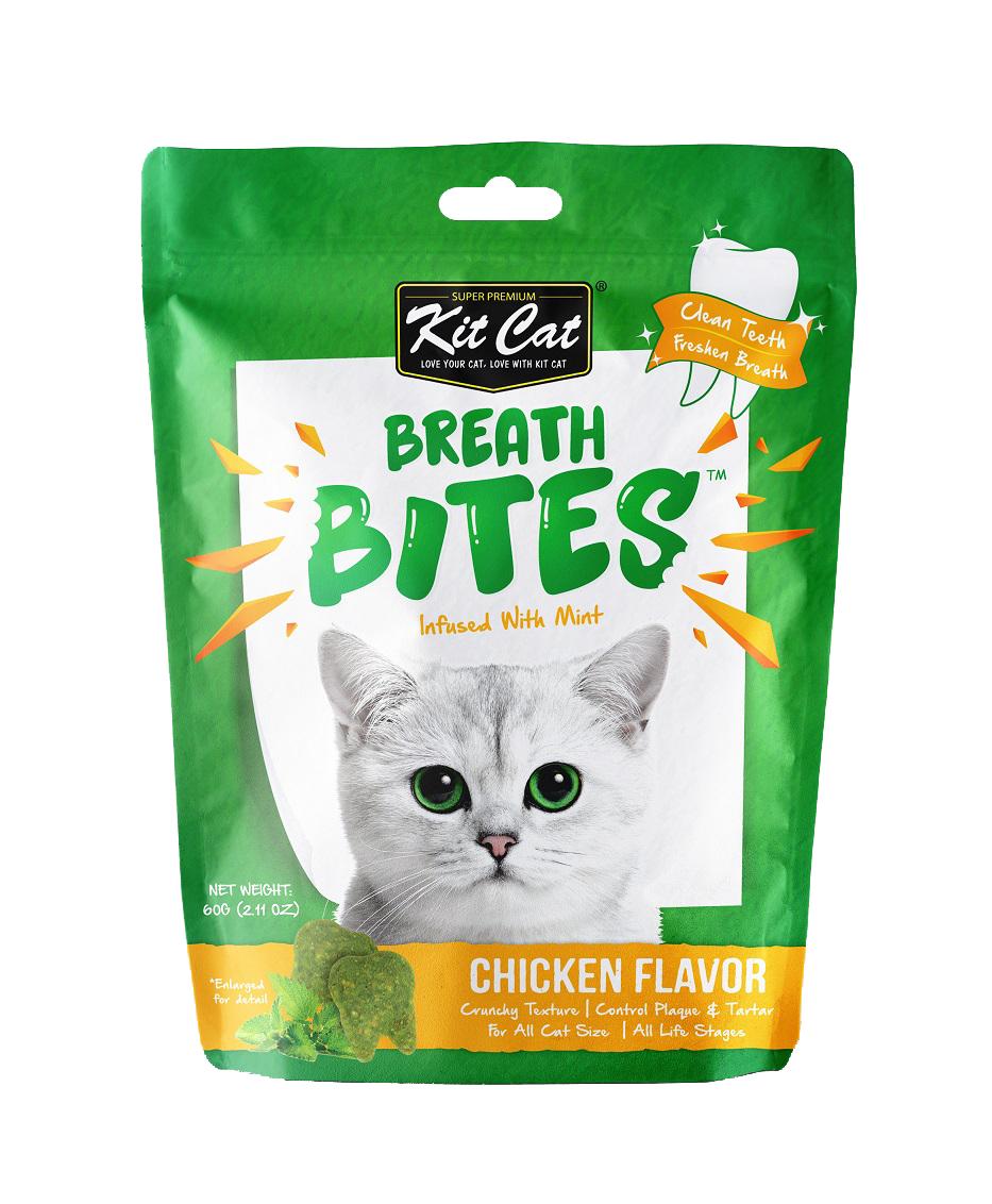 Kit Cat Breath Bites Chicken Dental Cat Treats