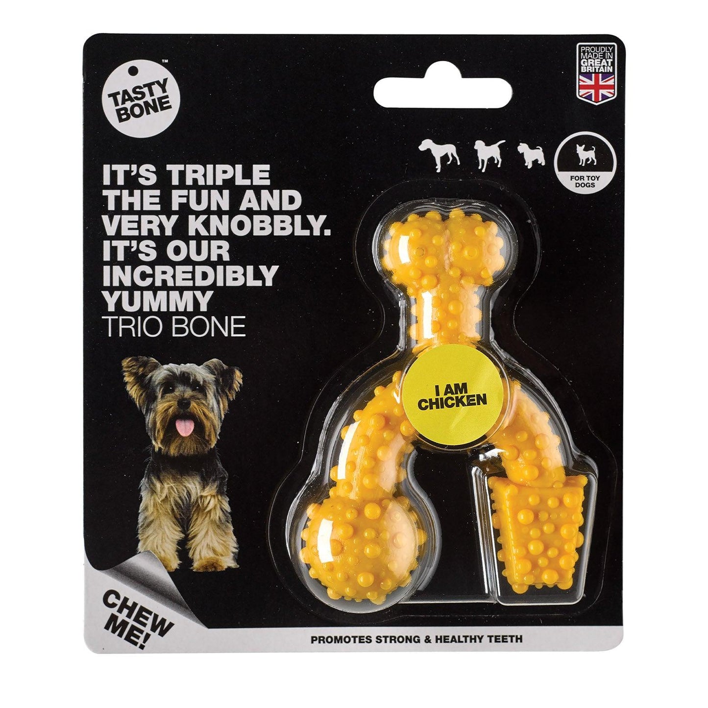 Tasty Bone Chicken Nylon Trio Dog Chew Toy