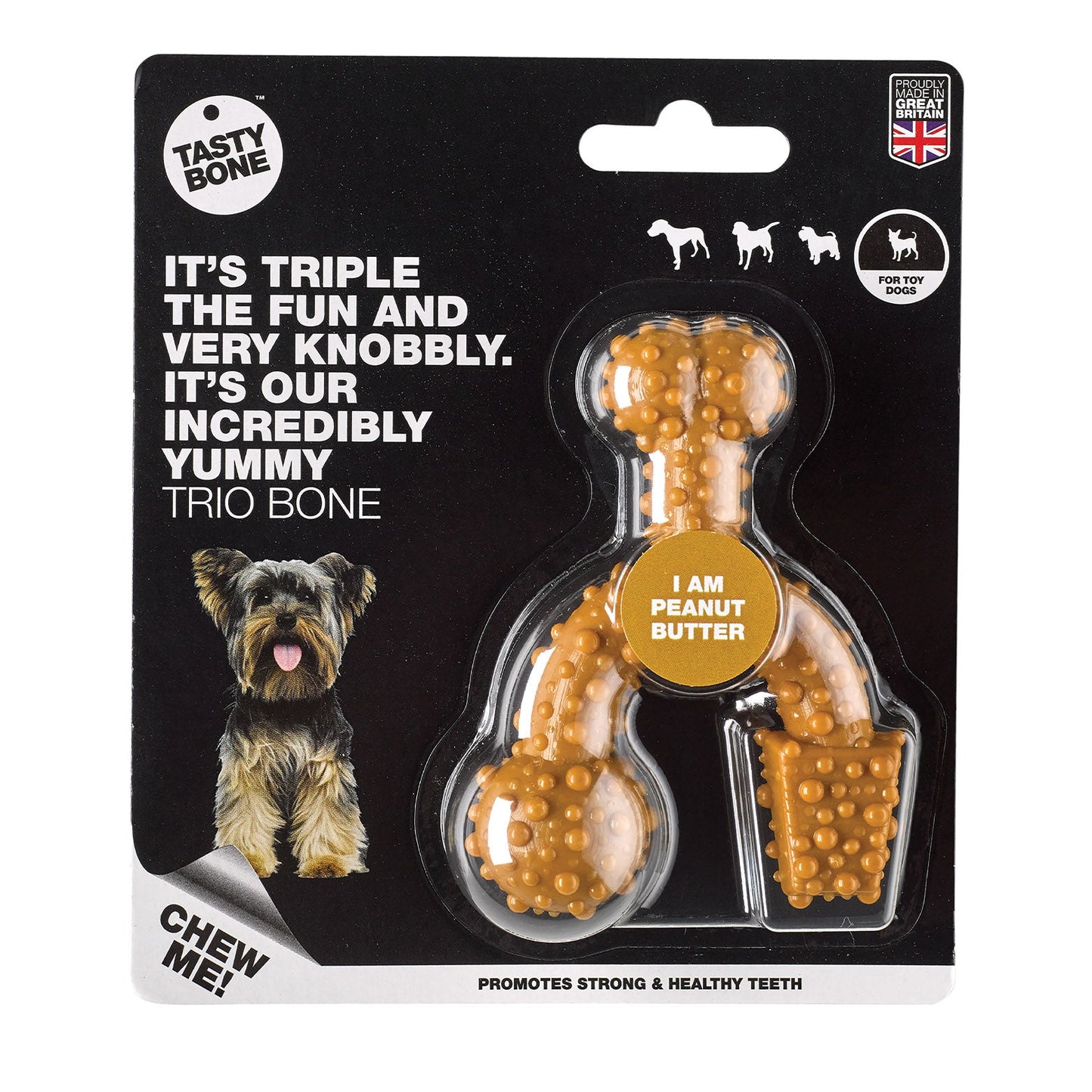 Tasty Bone Nylon Trio Peanut Butter