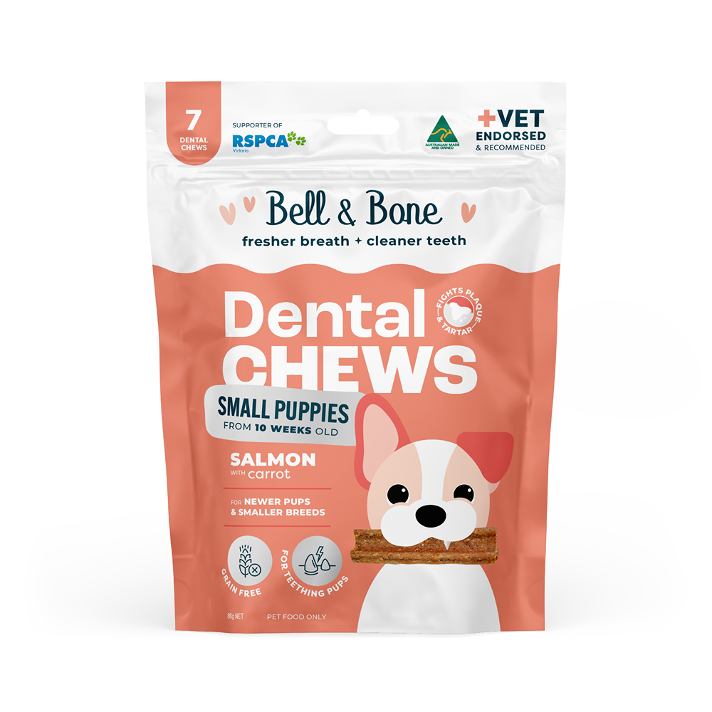 Bell & Bone Small Puppy Salmon Dental Chews 7pk