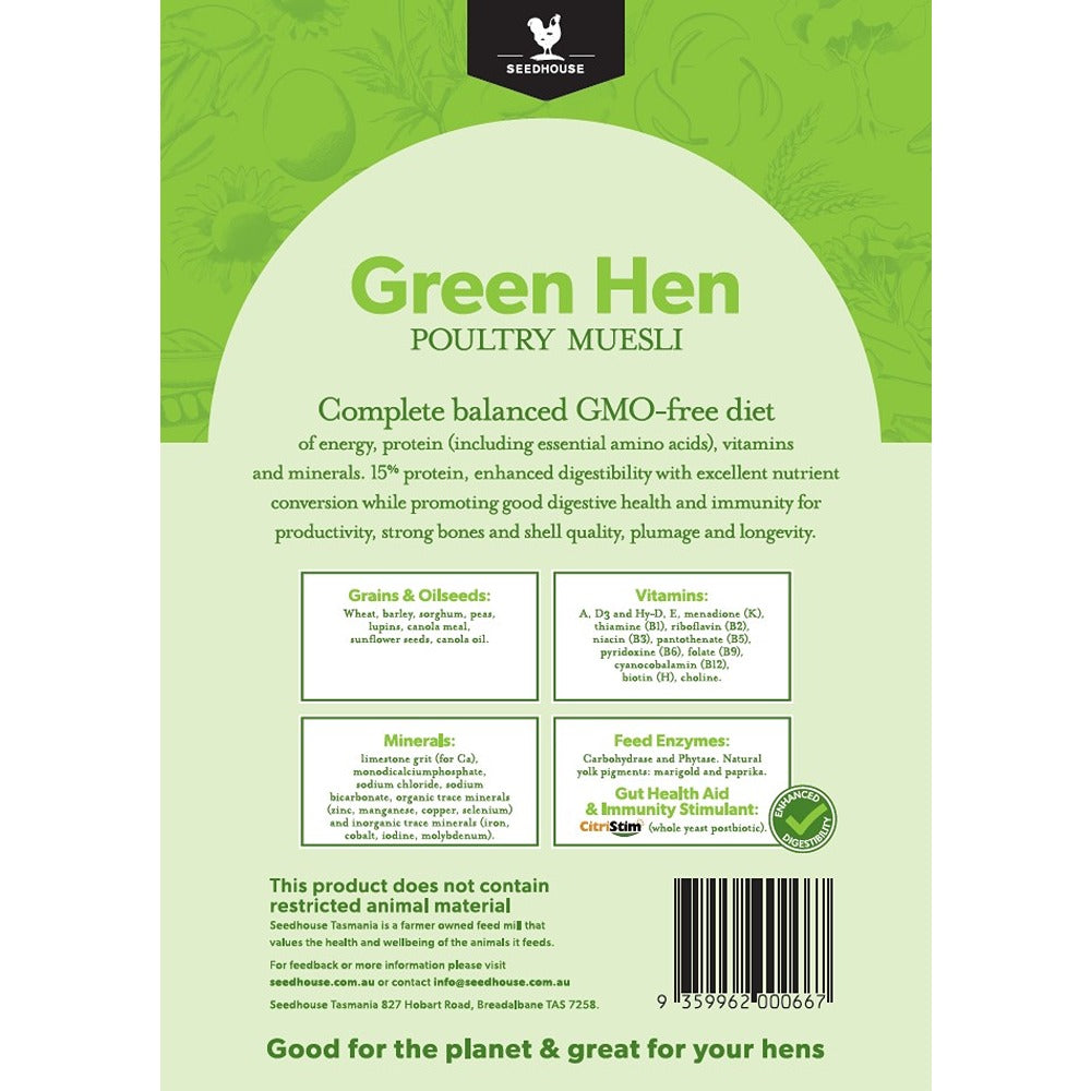 Seedhouse Green Hen 12kg