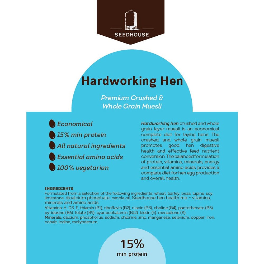 Seedhouse Hardworking Hen 5kg