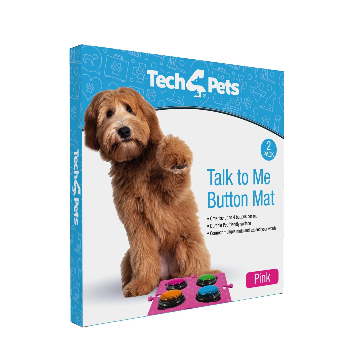 Tech 4 Pets Talk & Communicate Button Mat 2 Pack