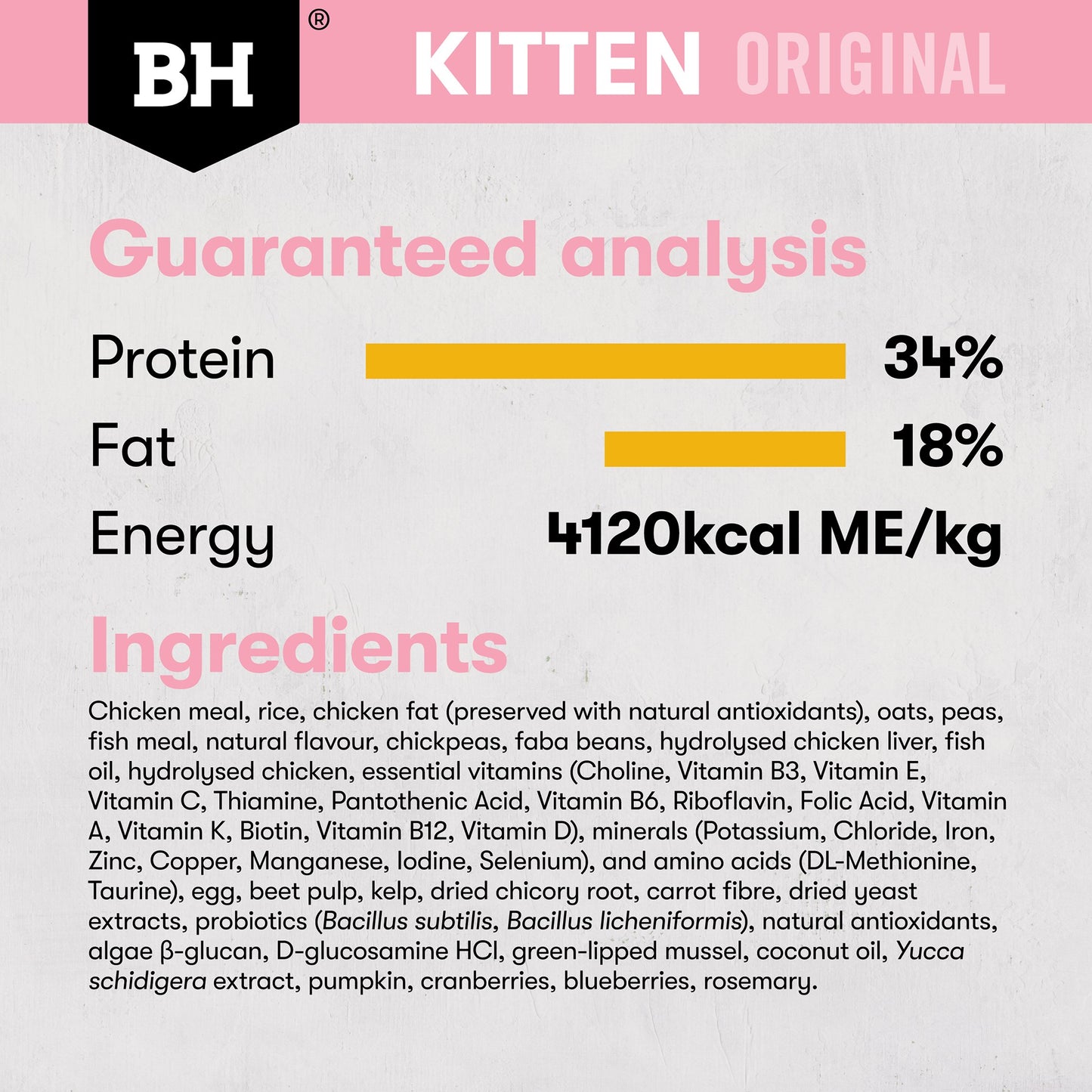 Black Hawk Original Chicken Dry Kitten Food
