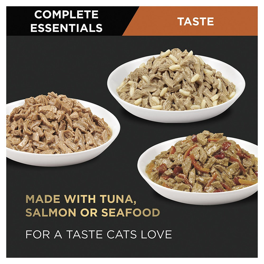 Pro Plan Complete Essentials Seafood Mix Wet Cat Food 12 x 85g