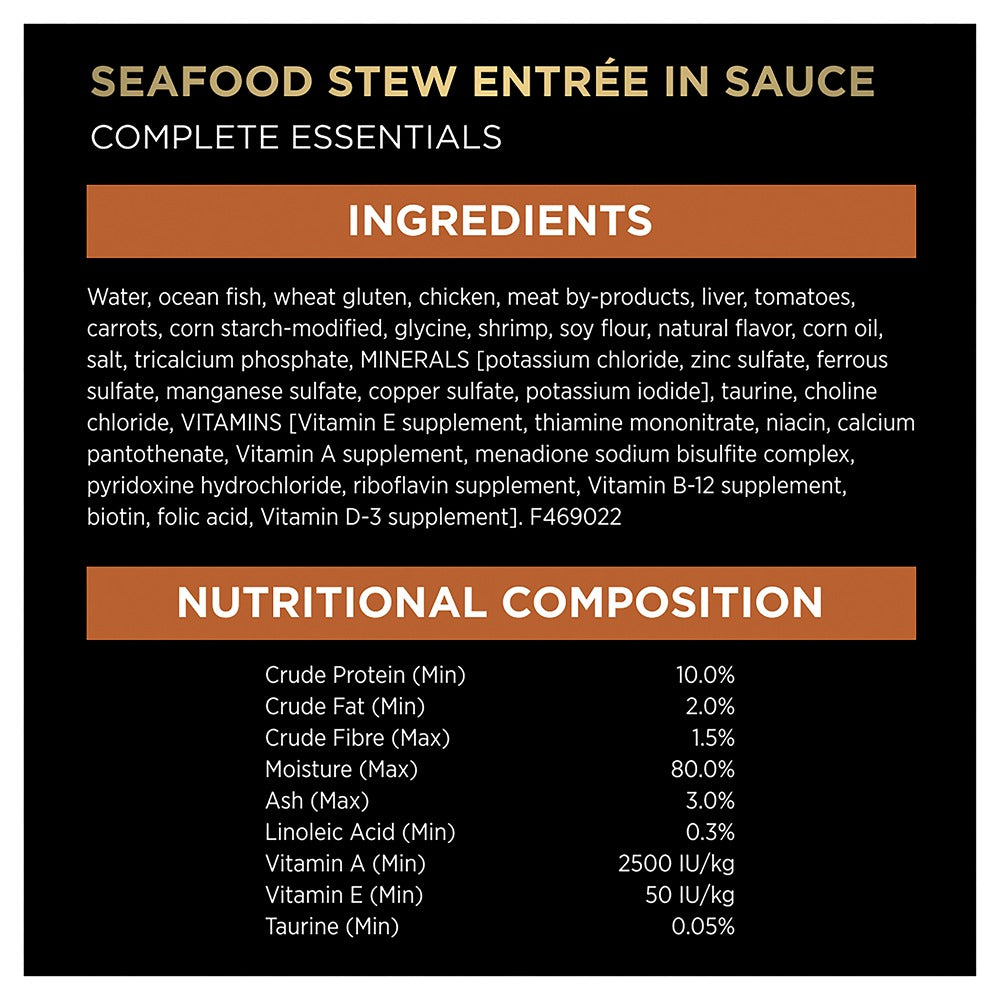 Pro Plan Complete Essentials Seafood Mix Wet Cat Food 12 x 85g