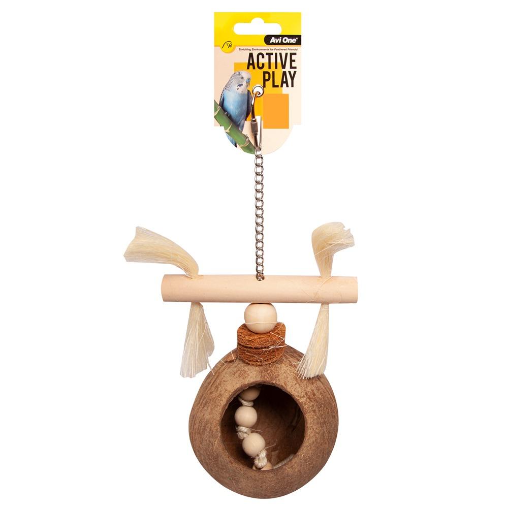 Avi One Coconut Treasure Hunt Bird Toy 32cm